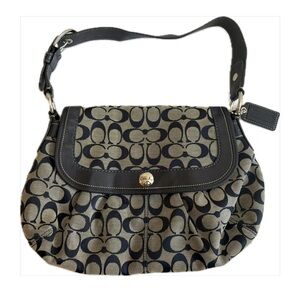 Coach Signature Soho Pleated Hobo Shoulder Bag